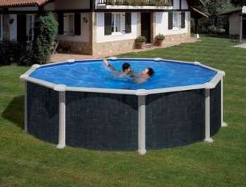 Piscina Gre de acero acabado Rattan